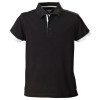 Dirran Button Mens Cotton Polos Black